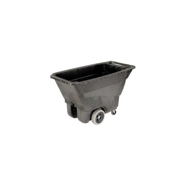 Rubbermaid Commercial Rubbermaid Standard Duty Structural Foam Plastic Tilt Truck, 12 Cu Yd Cap, 450 Lbs Cap, Black FG9T1300BLA - main